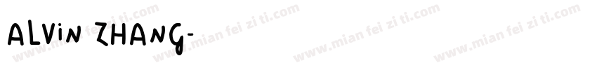 ALVIN ZHANG字体转换